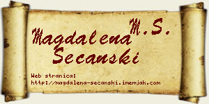 Magdalena Sečanski vizit kartica